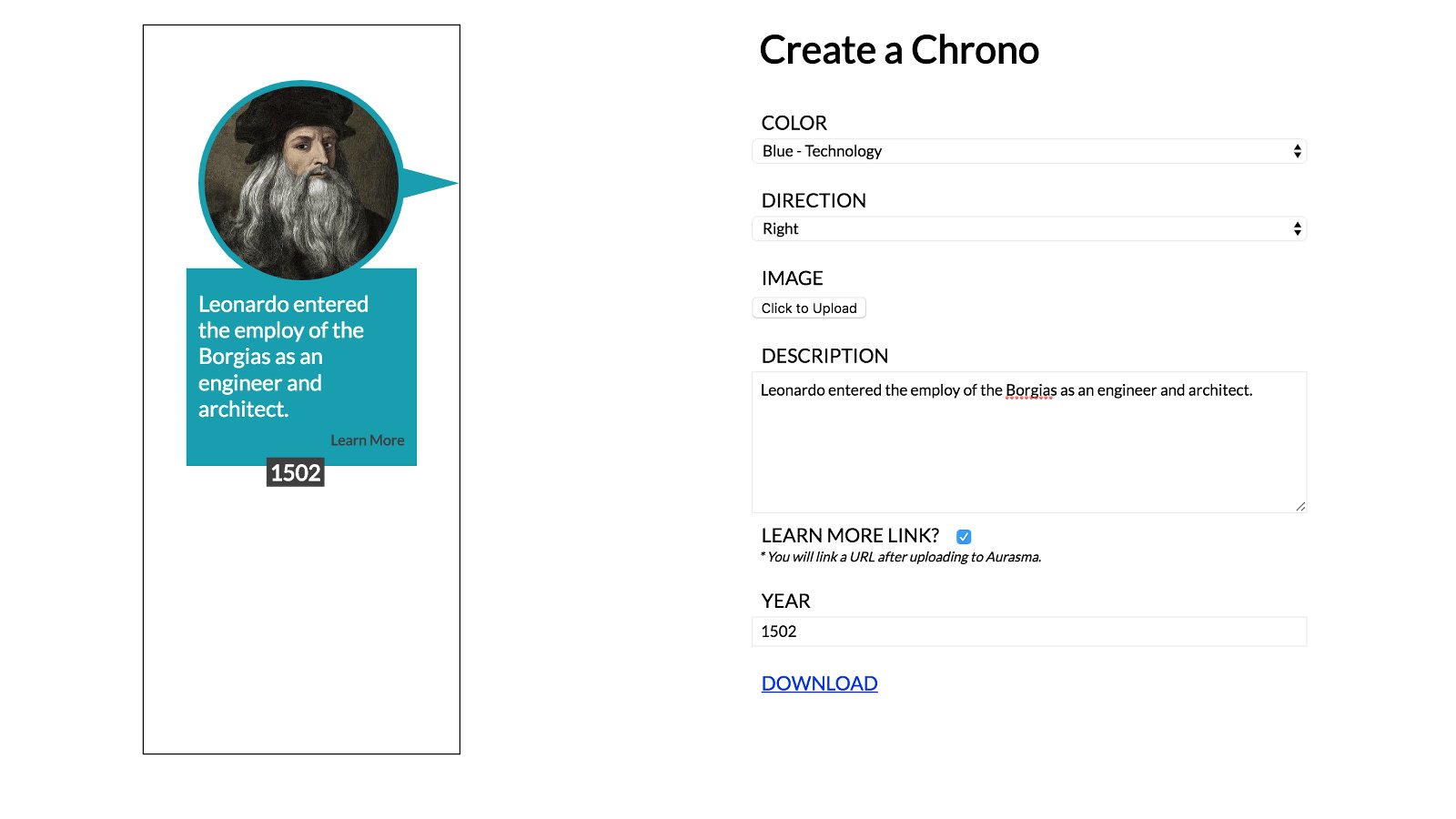 ChronoQuest Interface